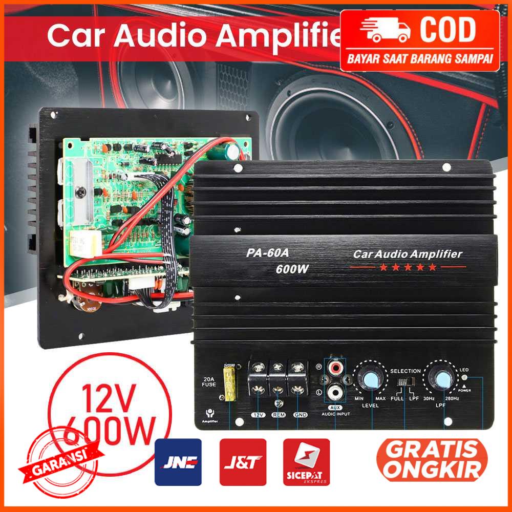 Car Audio Amplifier Board Bass Subwoofer 600W PA 60A