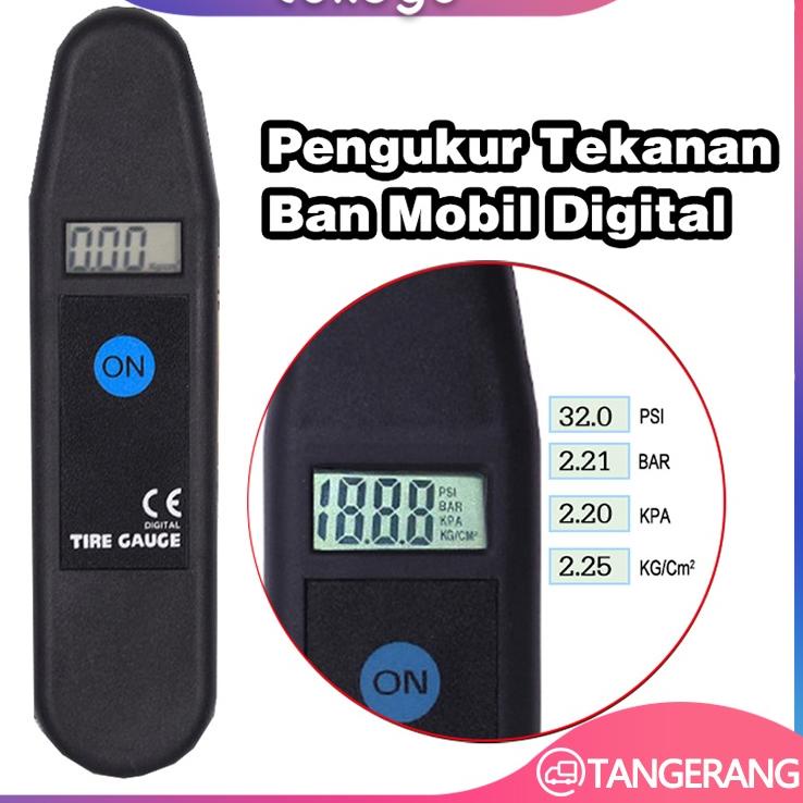 Harga Diskon Pengukur Tekanan Ban Roda Mobil Motor Digital LCD Tire Pressure Gauge Presisi Tinggi