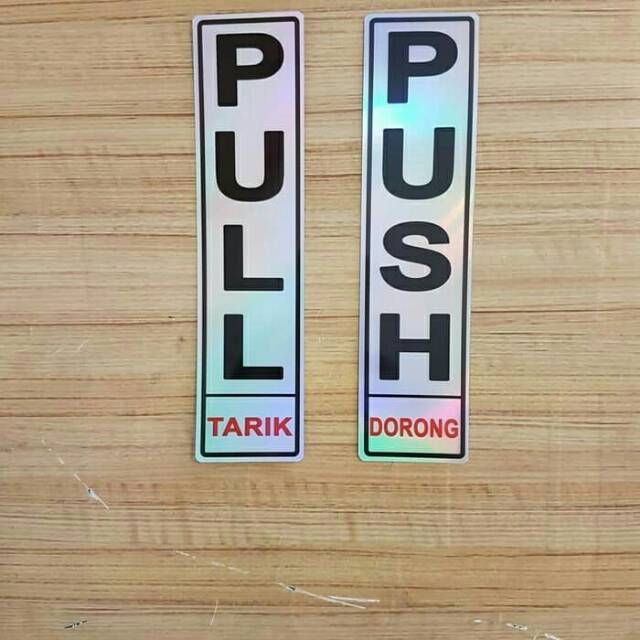 

LABEL PULL DAN PUSH SILVER UK 19,5x4,5