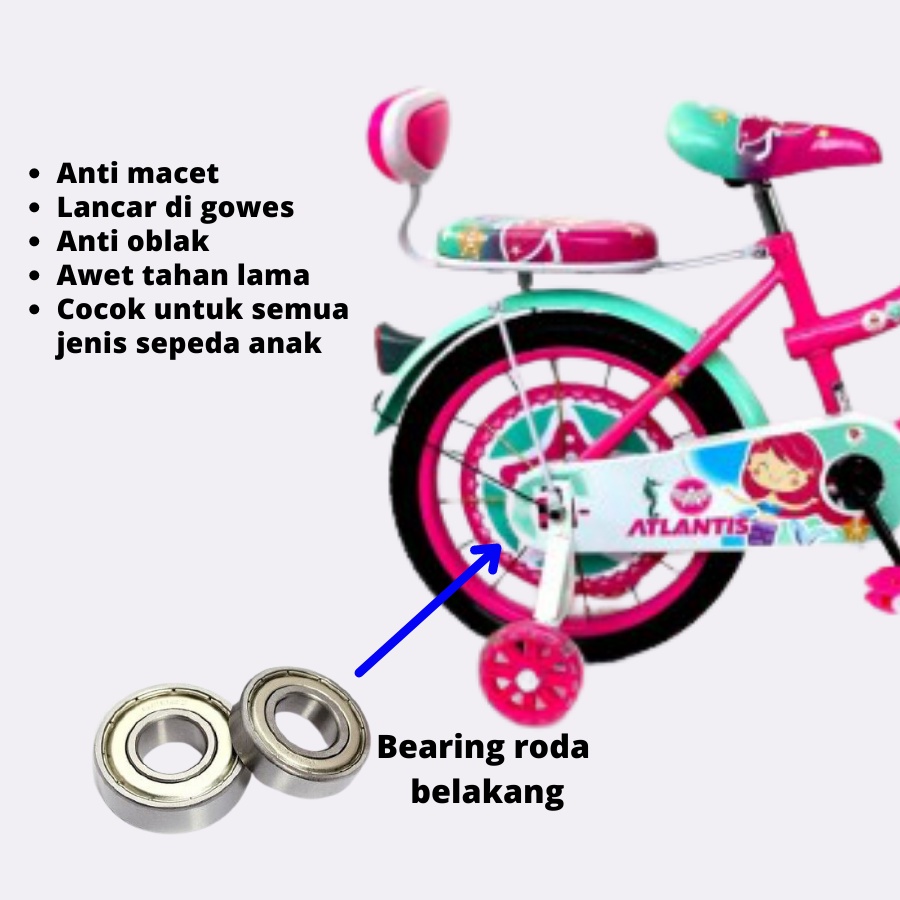 Bearing sepeda anak klaher roda sepeda anak bearing roda belakang sepeda anak pelor roda sepeda anak