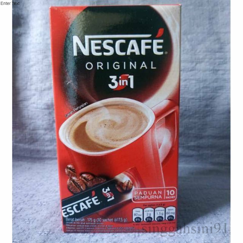 

Nescafe Original 3in1 17.5gr x 10 SS91