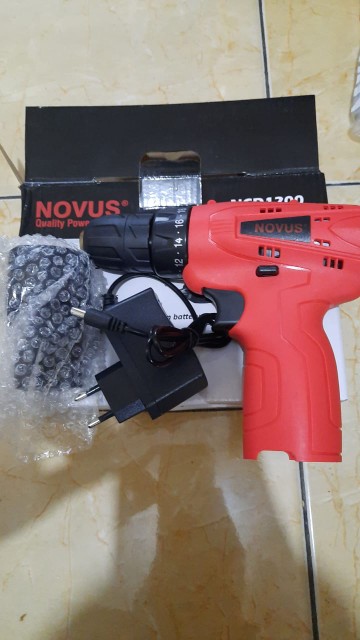 Novus Bor Cordless Bor Baterai Novus 12 Volt