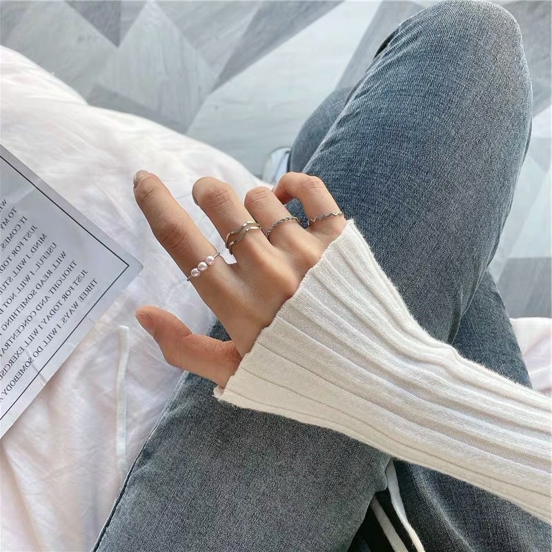 Five-piece Ring Accessories Fashion Personality Light Luxury