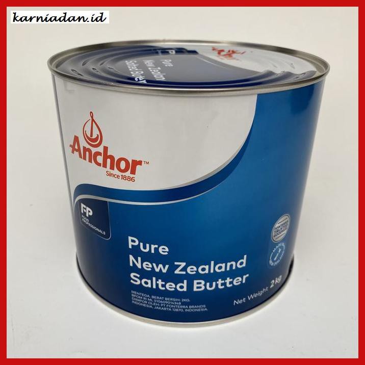 

Rettubagetnem- Mentega Anchor 2 Kg Pure New Zealand Salted Butter -Asli-Slii.