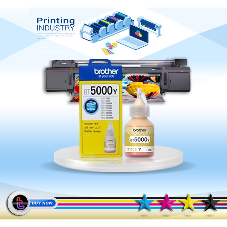 Tinta printer BROTHER BT5000 YELLOW DCP T710W DCP T300 DCP-T310 T800W T810DW T910DW