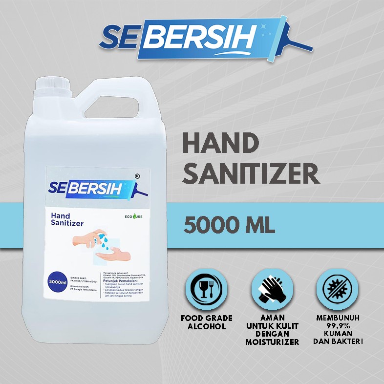 Hand Sanitizer SEBERSIH 5 Liter Antiseptika