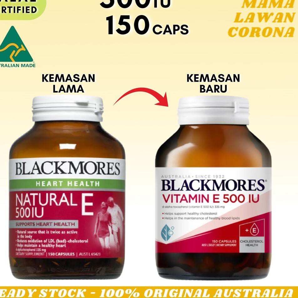 TopMurah BLACKMORES Vitamin E 1000 IU Vit E 100 30 / 500 IU 150 BLACKMORES E 1000IU 500IU Vitamin E