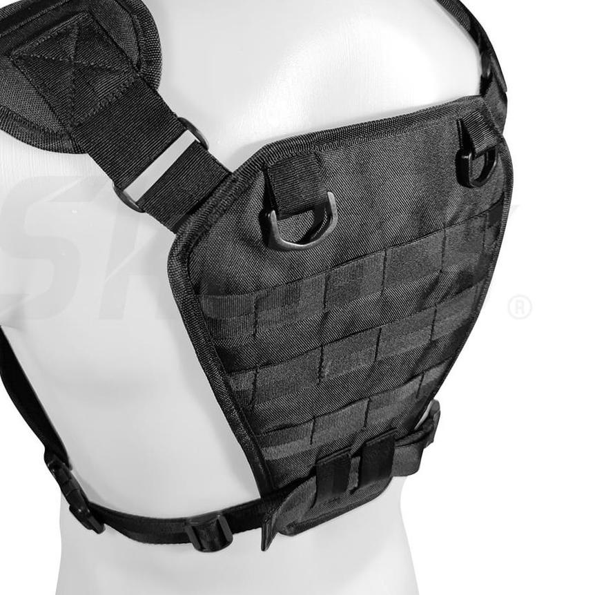➽ chest bag chest rig bag tas dada tas tactical tas army Skuffs Kumo Hitam ◄