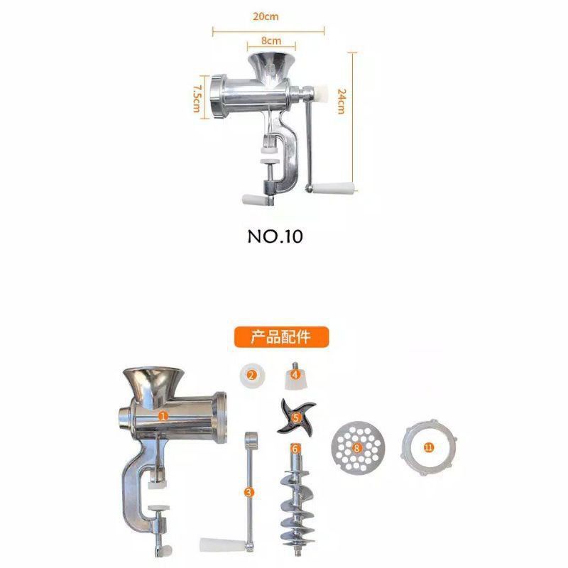 Alat Penggiling daging Manual Vipoo A12# - Mincer Stainless Penggiling Daging Manual Vipoo