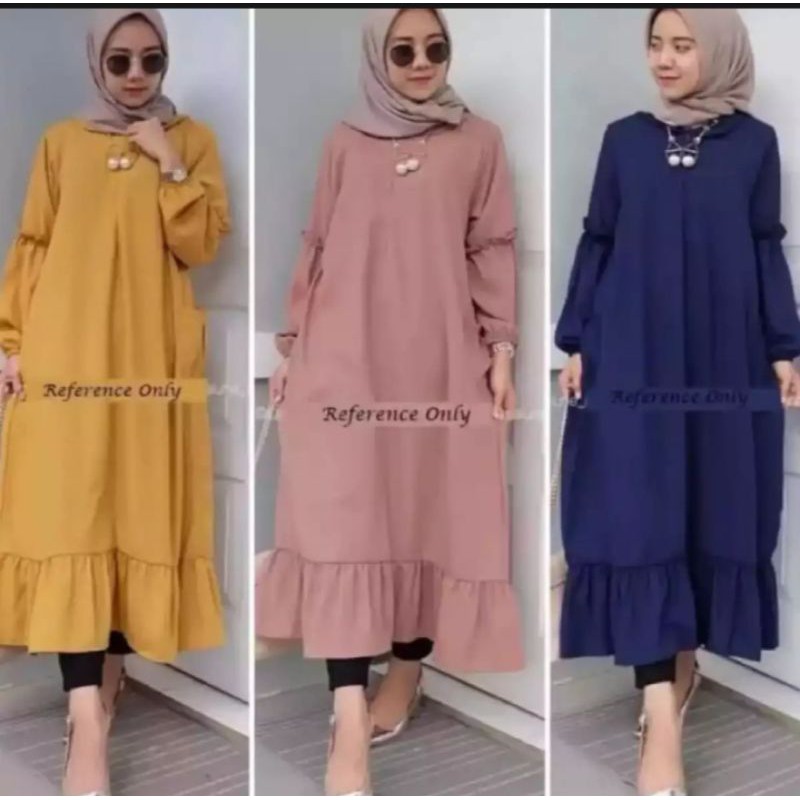 LALUNA TUNIK/TUNIK KEKINIAN/TUNIK SIMPLE/non aksesoris