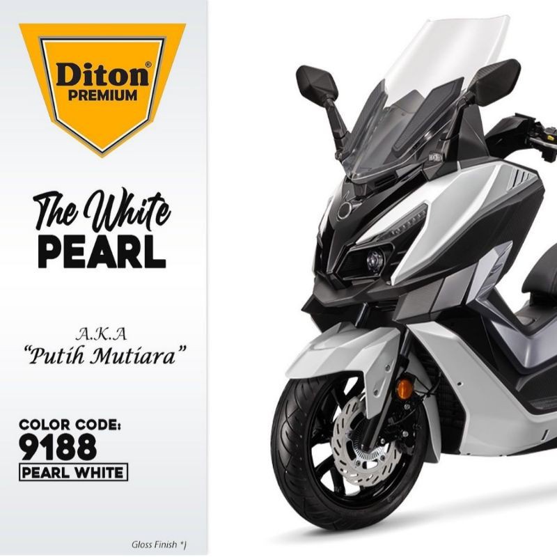 DITON PREMIUM / PEARL WHITE H 9188 * / CAT SEMPROT WARNA HONDA COLORS