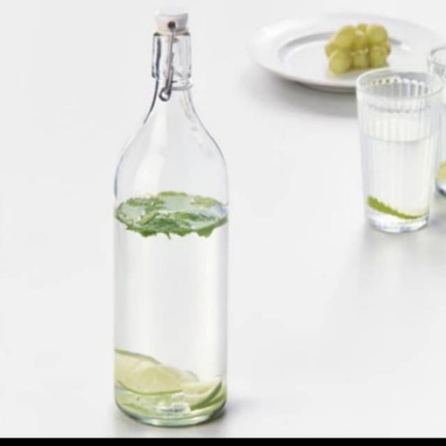 Korken bulat botol kaca 500 ml dengan stoper tutup kawat kedap