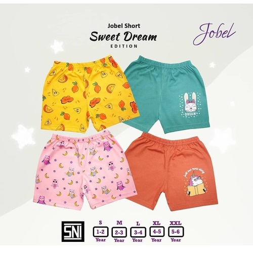 KZL06 KAZEL CELANA PENDEK ANAK JOBEL SHORT SWEET DREAM