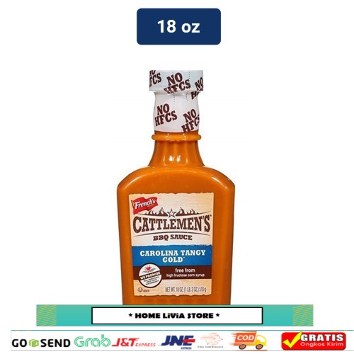 

French's BBQ Sauce Cattlemen's Carolina Tangy Gold 18 oz