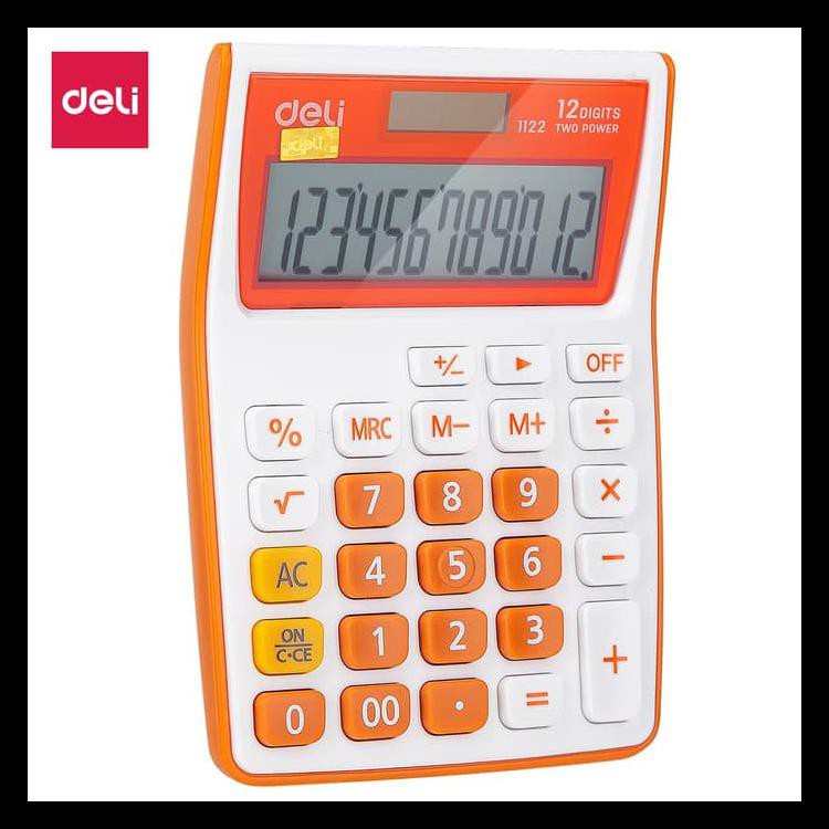 

Diskon Deli Calculator 12-Digit E1122 - Kalkulator Kantor 12 Digit - Biru Promo