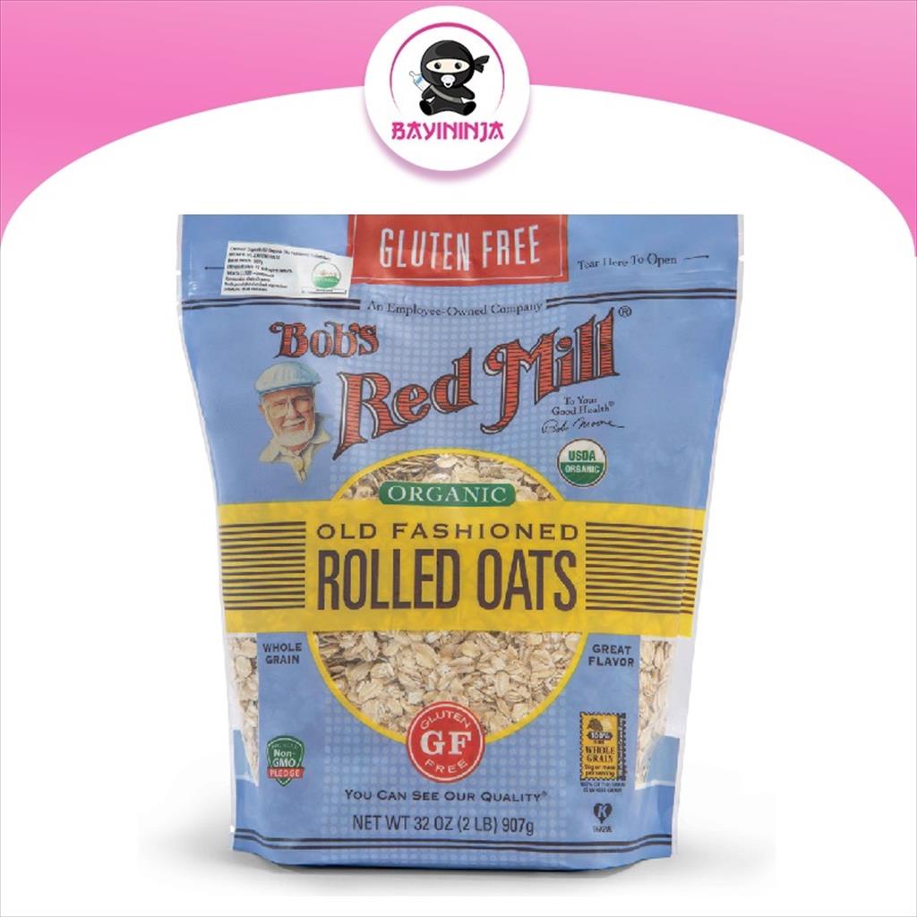 

BOBS RED MILL Gluten Free Organic Old Fashioned Rolled Oats 907 g