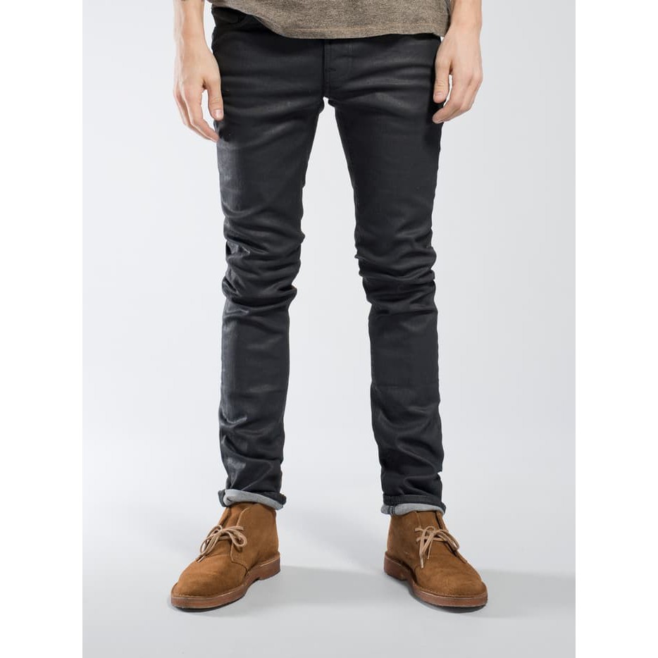 Nudie Jeans Thin Finn Back 2 Black (Black Coated)