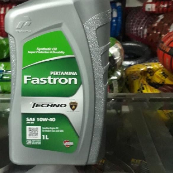 ➲ oli fastron Techno 10w-40 oli fastron hijau 1 Liter Original Ω