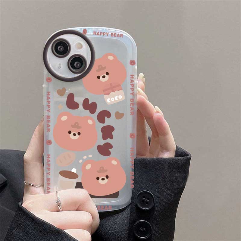 Casing Silikon Redmi Note 11S 11 Pro 10c 10A 9C 9T 9A 10 5G 10S 9S 8 8 Pro 7 Poco M3 X3 Pro NFC Motif Beruang