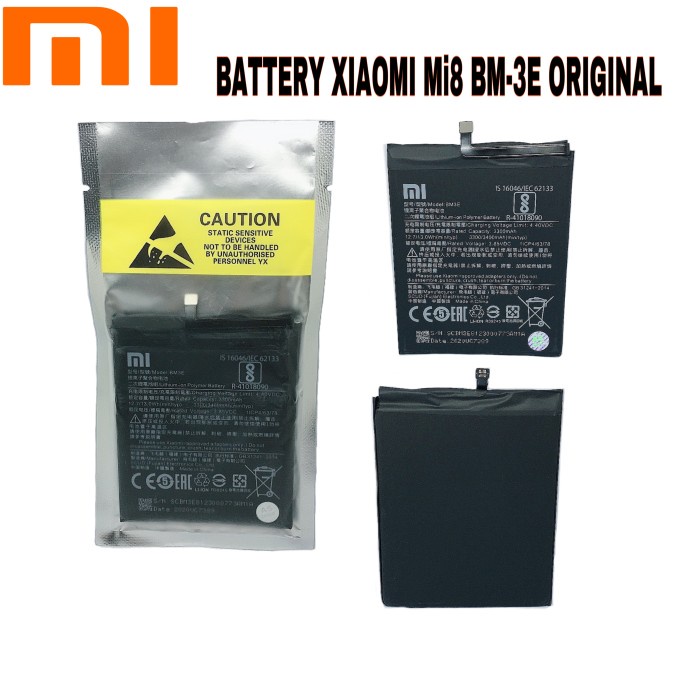 KAMERA BATERAI & CHARGER KAMERA BATERAI AC 928 BATTERY BATERAI XIAOMI MI8 MI 8 BM-3E BM3E ORIGINAL 9