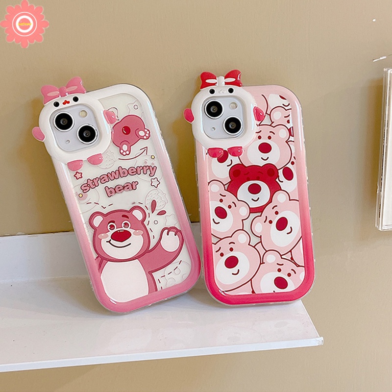 Soft Case Desain Beruang Lotso Strawberry Untuk Vivo Y35 Y22 Y22S Y16 V23E V23 Y02S Y75 Y55 Y91 Y93 Y95 Y51 Y31 Y91C Y20 Y15s Y15A Y50 Y21 Y20 Y21 Y21I Y21 Y21 Y21 Y21I Y21S