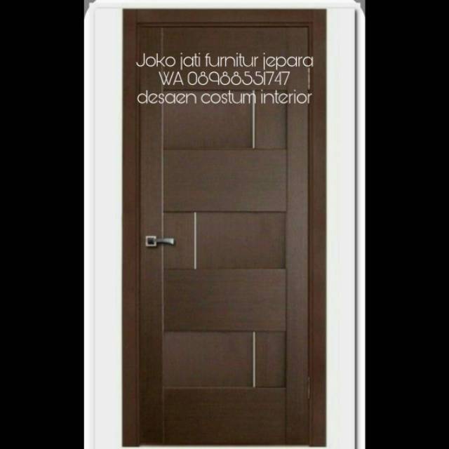 Pintu rumah jati minimalis