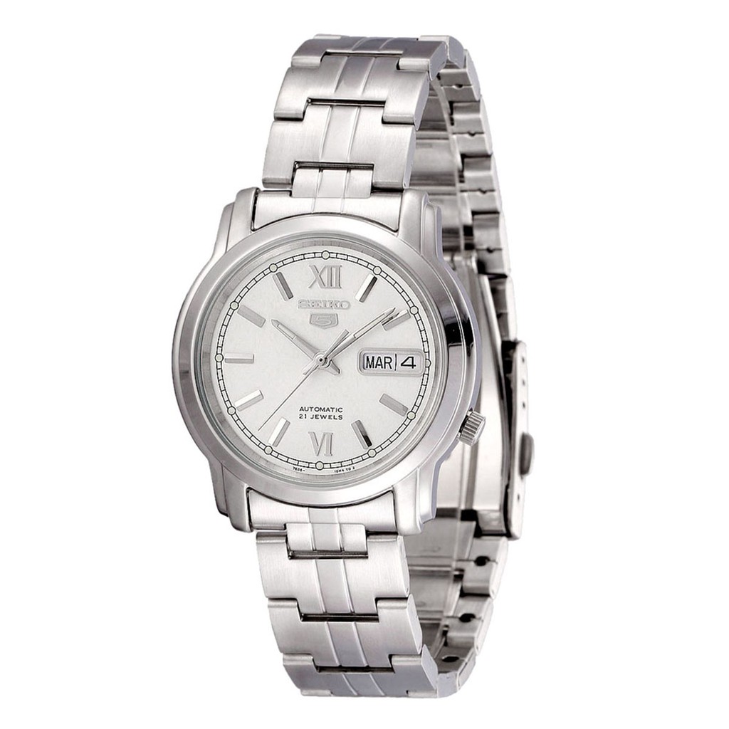 Seiko 5 SNKK77K1 Automatic White Dial | Jam Pria SNKK77