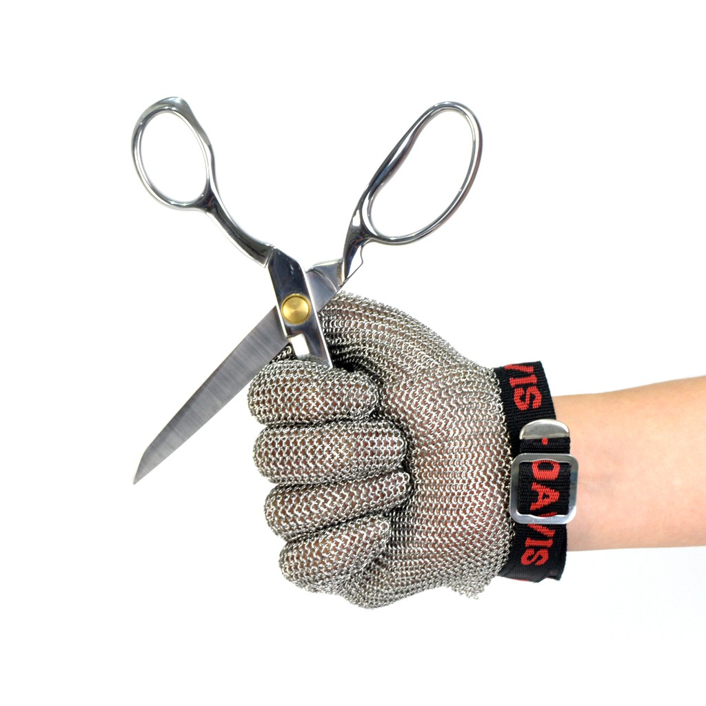 Chain Mail Protective Gloves - Sarung Pelindung Tangan untuk Mesin Potong