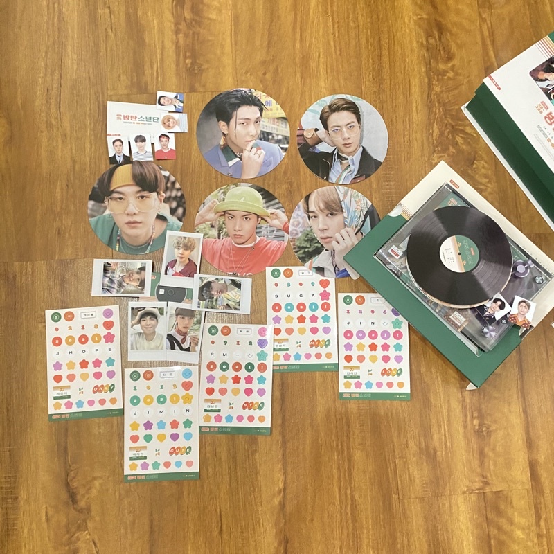 Sharing BTS Season’s Greetings SG 2021 Member Set ID Photo Polaroid Mini Poster Sticker RM Jin Suga 