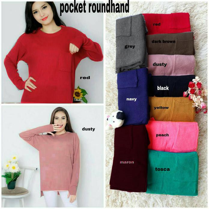 Sweater Rajut Wanita Jumbo Big Size A20003