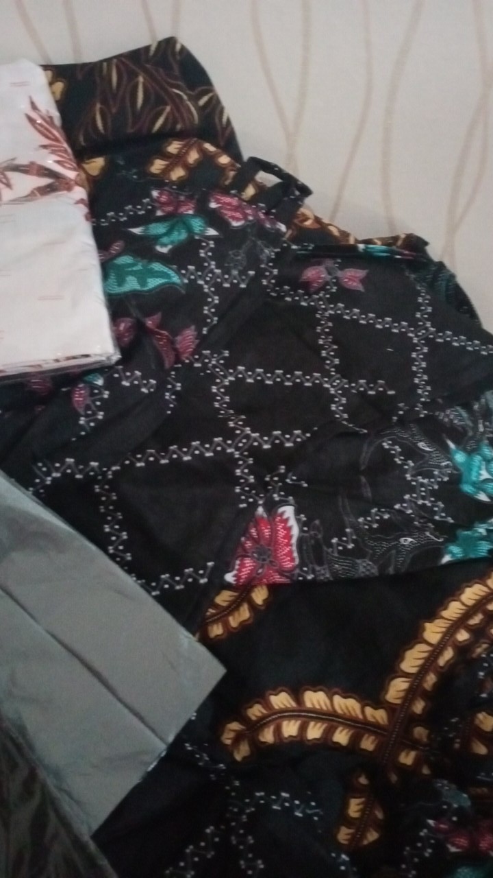 Maura Couple - Sania Ruffle Batik Couple Ori Ndoro Jowi Dnt Garansi