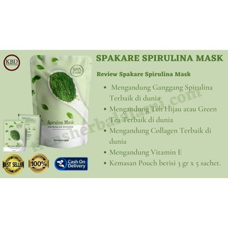 Spakare Spirulina Mask/ Masker Spakare Spirulina/ Masker