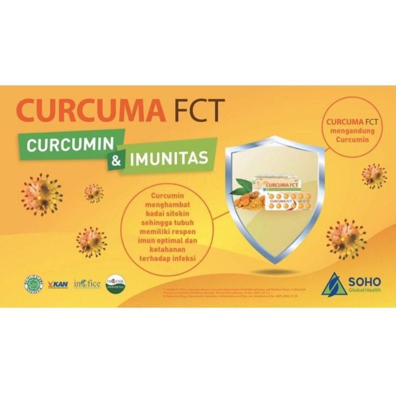 CURCUMA FCT / FORCE Original - Per Strip isi 12 Tablet - Memelihara Fungsi Hati &amp; Meningkatkan Imun