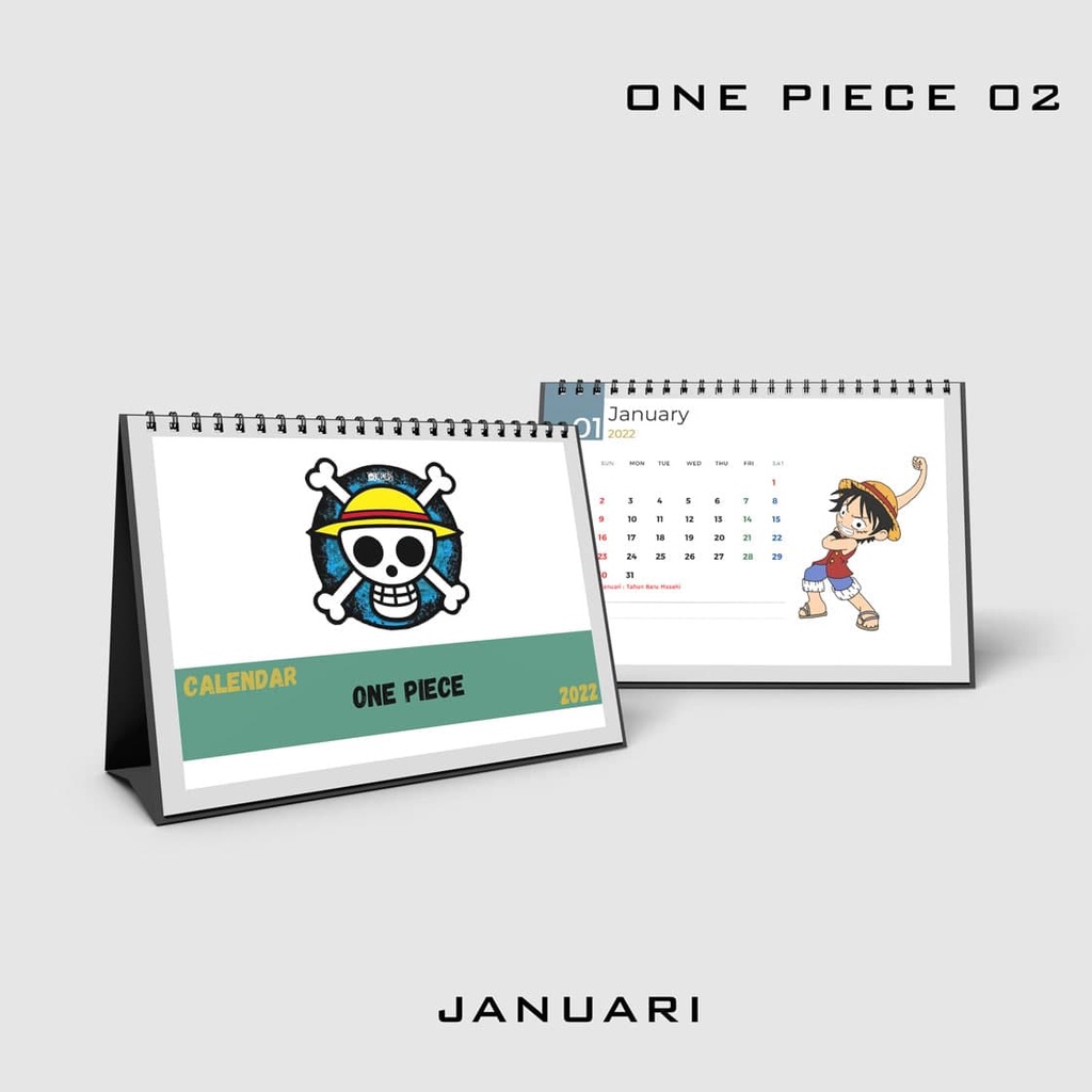 

Kalender meja 2022 / Kalender duduk Custom One Piece terbaru