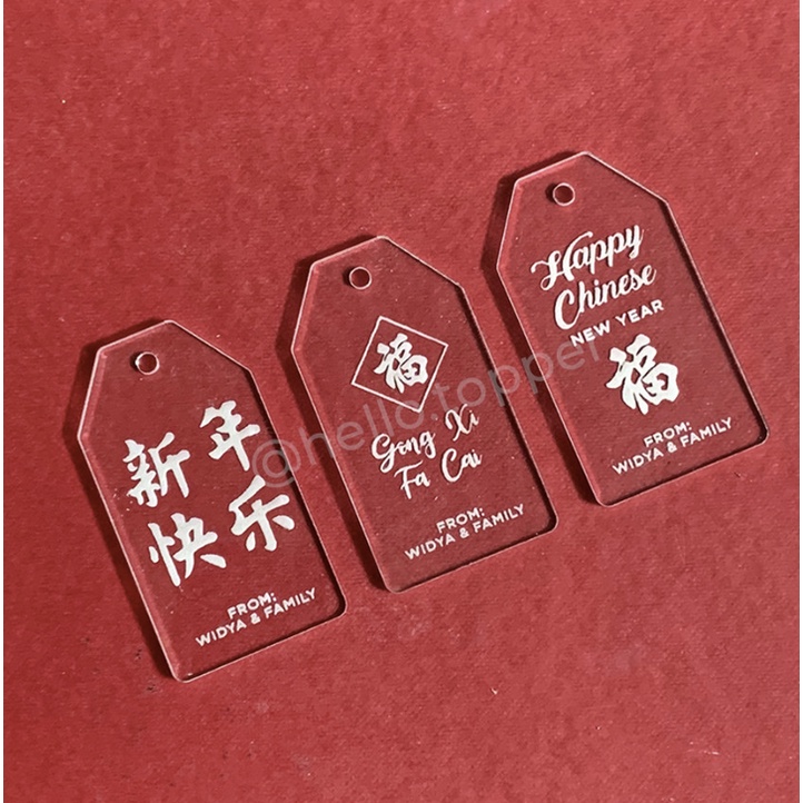 

Hiasan Hampers Tag Chinese New Year Imlek Tag Label Imlek Gift Kado