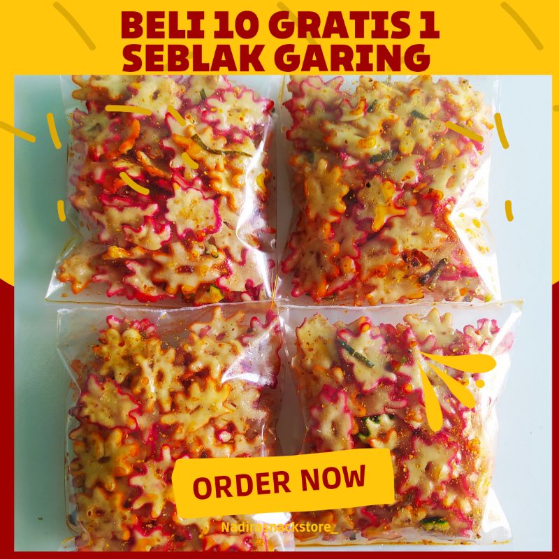 

SEBLAK GARING , KERUPUK BINTANG ,SEBRING ,SEBLAK GARING PEDAS 50gr