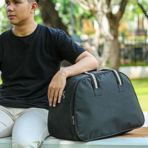 ✧ Tas Olahraga Koper Nilon Tahan Air Tas Luar Ruangan Tas Bepergian Besar untuk Wanita Pria Tas Tang