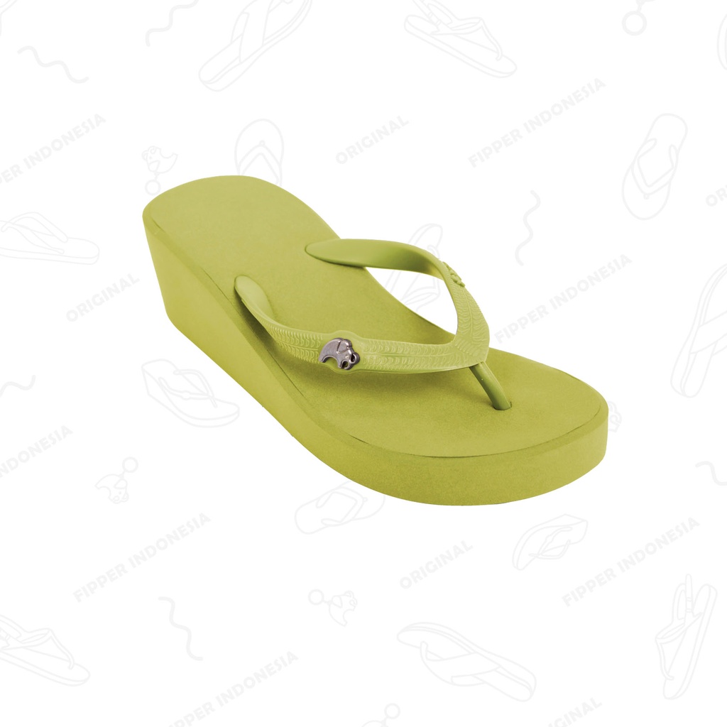 Fipper New Wedges S - Green Olive