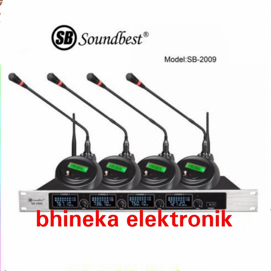 MIC WIRELESS PODIUM SOUNDBEST SB2009 / SB 2009 MIC CONFERENCE 4BH MIC