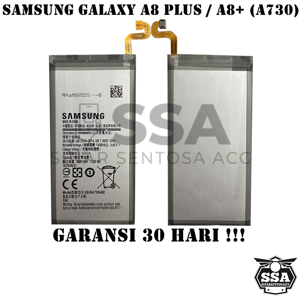 Baterai Original OEM Samsung Galaxy A8 Plus A8+ A730 EB-BA730ABE BA730ABE EBBA730ABE HP Ori Battery Batrai Batre Batu Batere GARANSI AWET MURAH