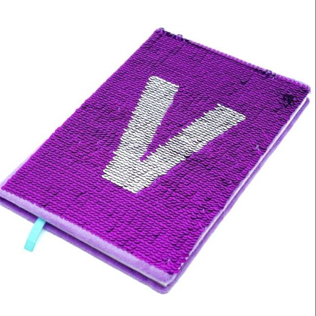

Notebook Alphabet Sequin (Dua design cover) 7320