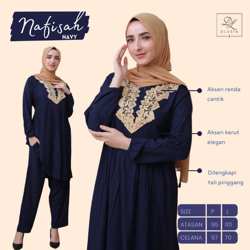 Daster Arab DLUSIA NAFISAH Baju setelan Tunik Rayon