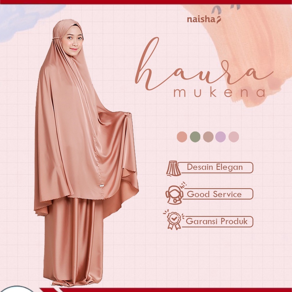 Haura Mukena Dewasa by Naishaofficial / Silky Premium Naisha Hijrah