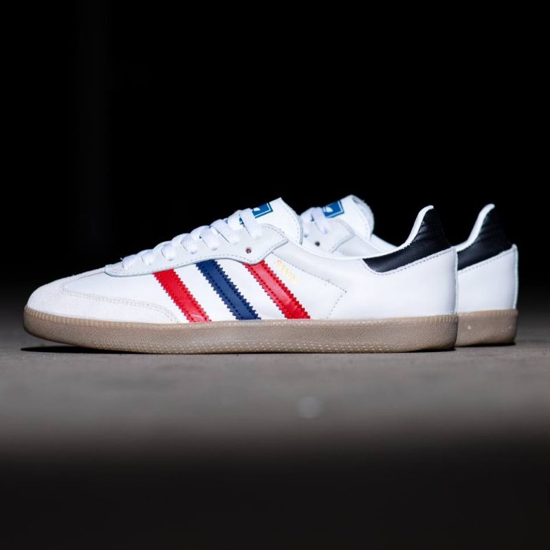 adidas samba og white navy red gum original