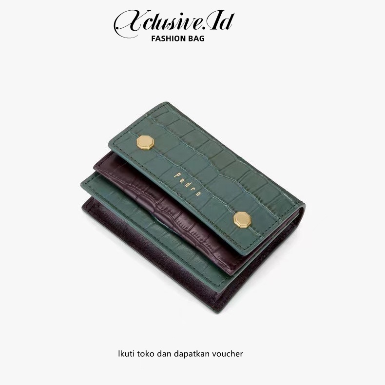 PEDRO DOMPET WANITA SMALL WALLET BAHAN CROCO PD02209001