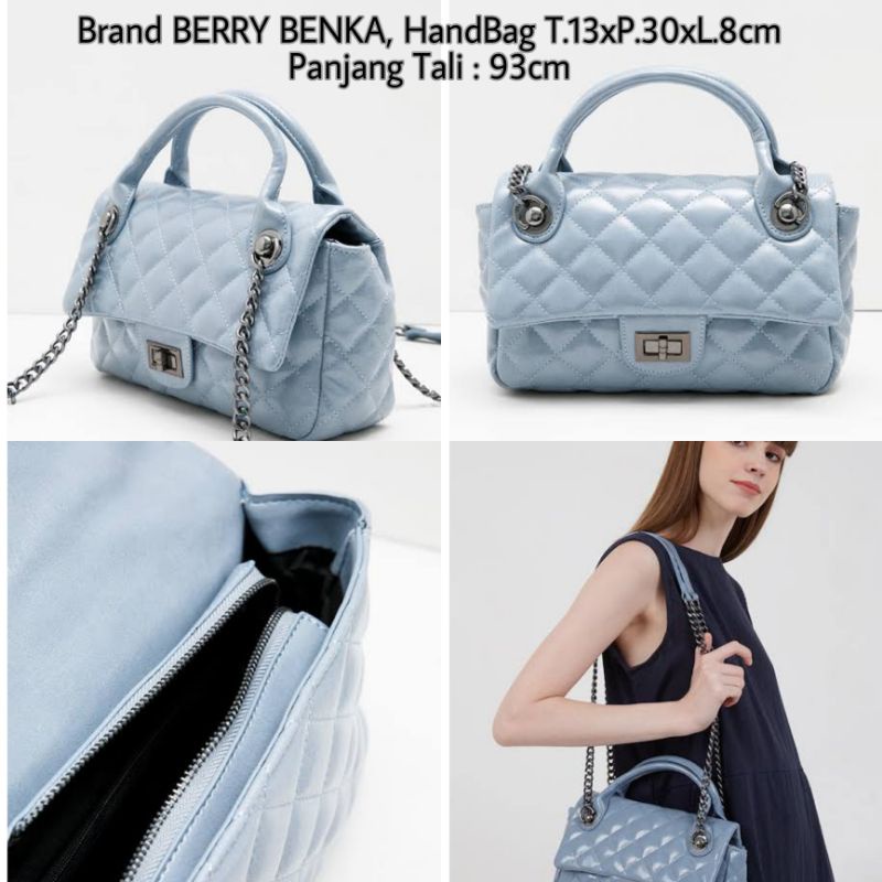Tas by Berry Benka - Olympia Ocean Quilted Hand Bag Navy - PL