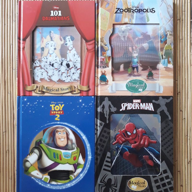Magical Story HC preloved 101 Dalmatians Zootropolis Jungle Book Import English Toy Spiderman Pictur