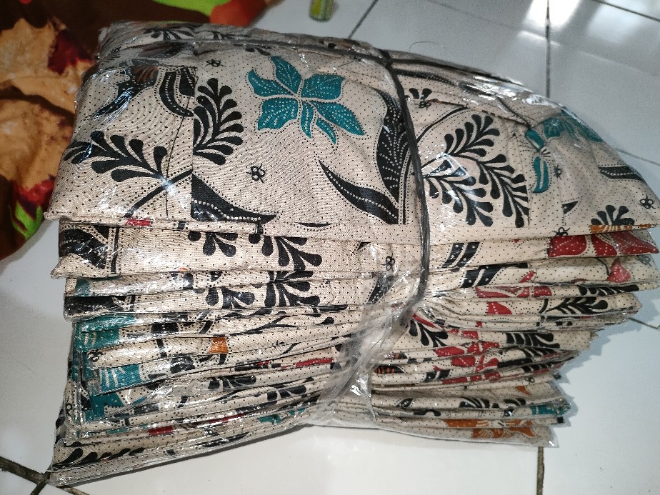 New Bisa Cod Batik Hrb026 Kenongo Hem Pendek Padi Pekalongan M L Xl Batik Pria Murah Modern Grosir