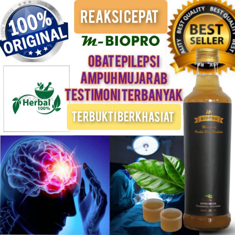 M Biopro Herbal Asli Obat Epilepsi l Obat Epilepsi Kejang Dewasa 380 ml Terbukti Ampuh