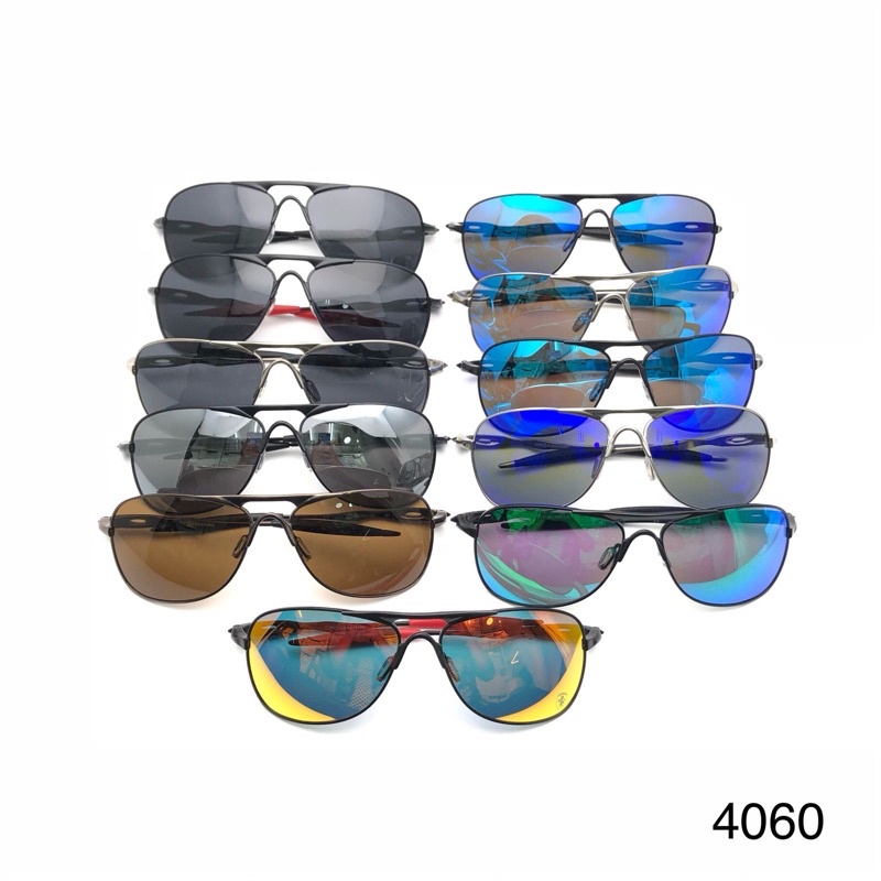 KACAMATA SUNGLASS OXKLEY CROSSHAIR 4060 PREMIUM QUALITY POLARIS POLARIZED POLAR BAHAN BESI ALUMINIUM